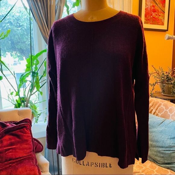 MADEWELL | dark plum purple sweater S - Picture 1 of 6